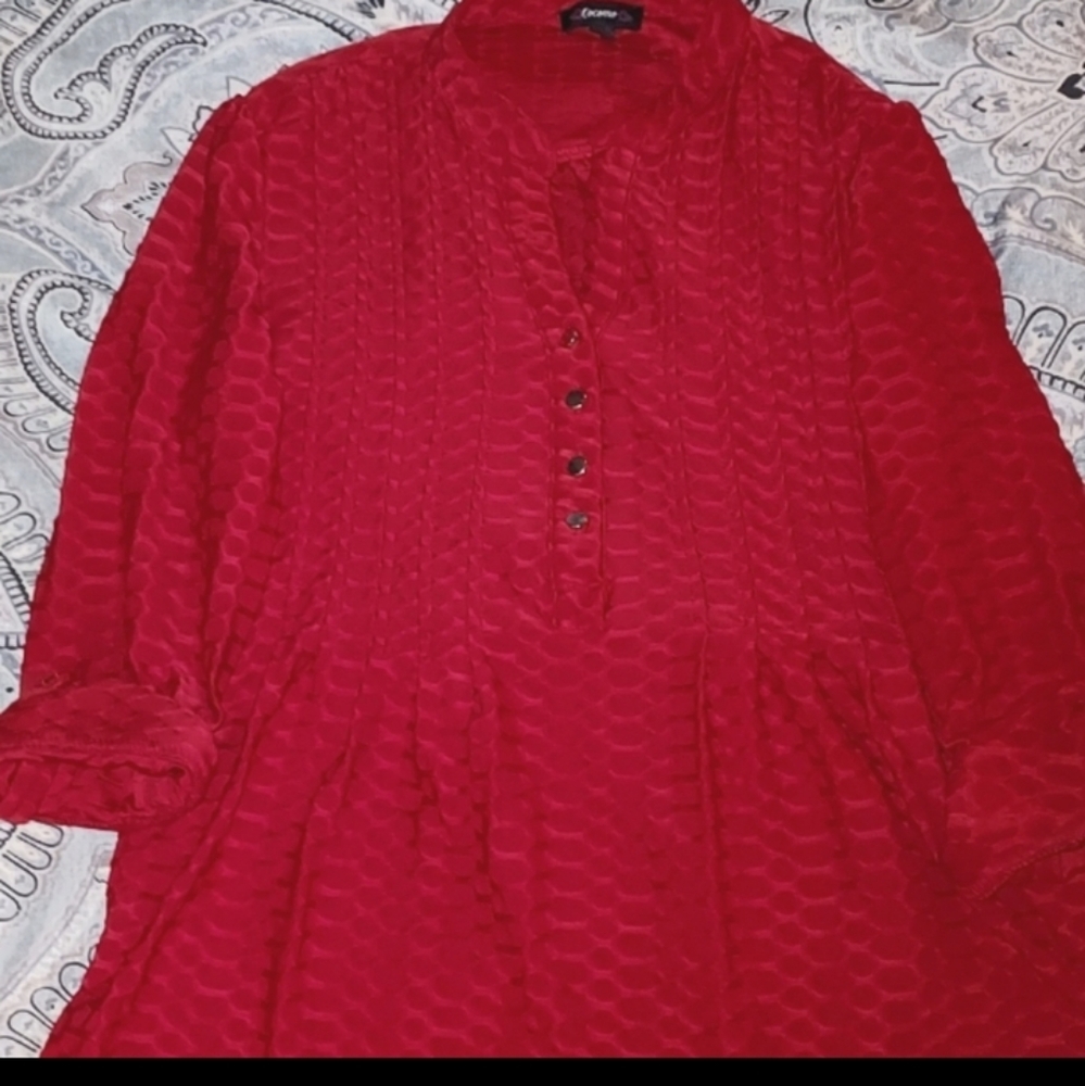 Red dress shirt